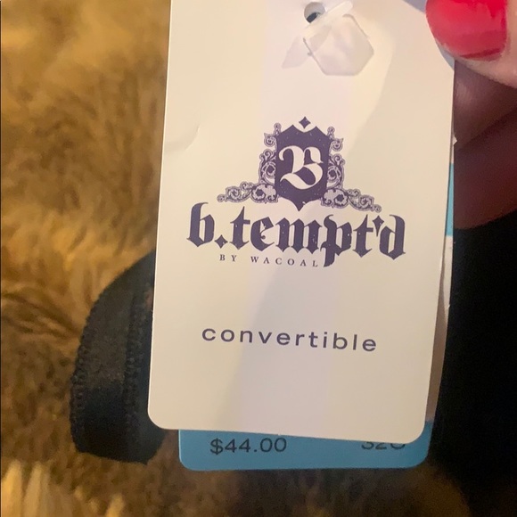 NWT PushUp Bra Padded Flora Lace Underwear b.temptd 32C brand new - Picture 3 of 9